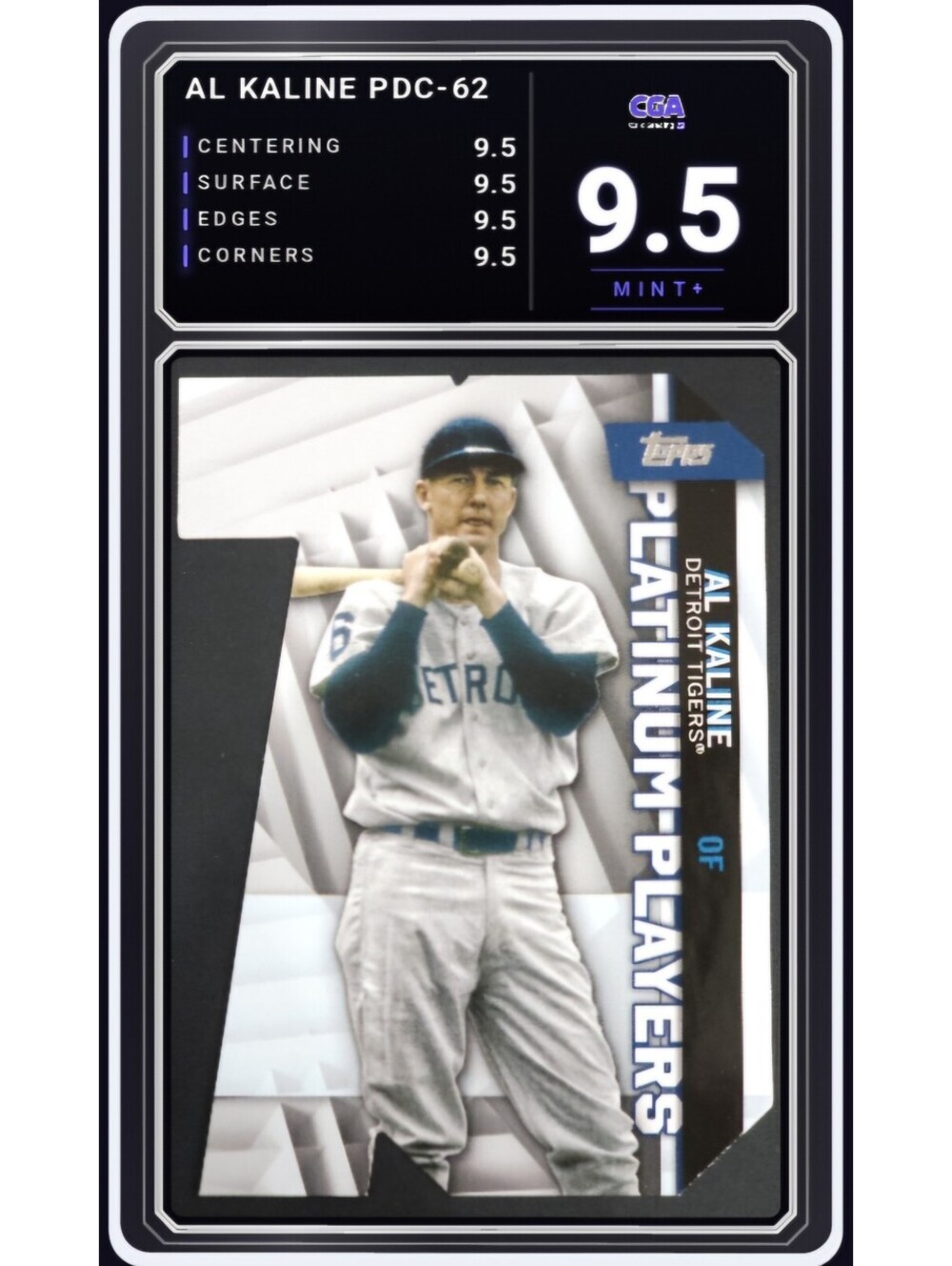 2021 Topps Update Platinum Players #PDC-62 Al Kaline MLB - CGA 9.5 Digital Grade
